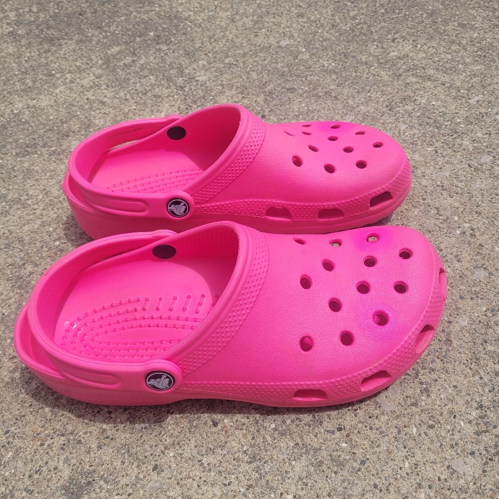 Pink Crocs